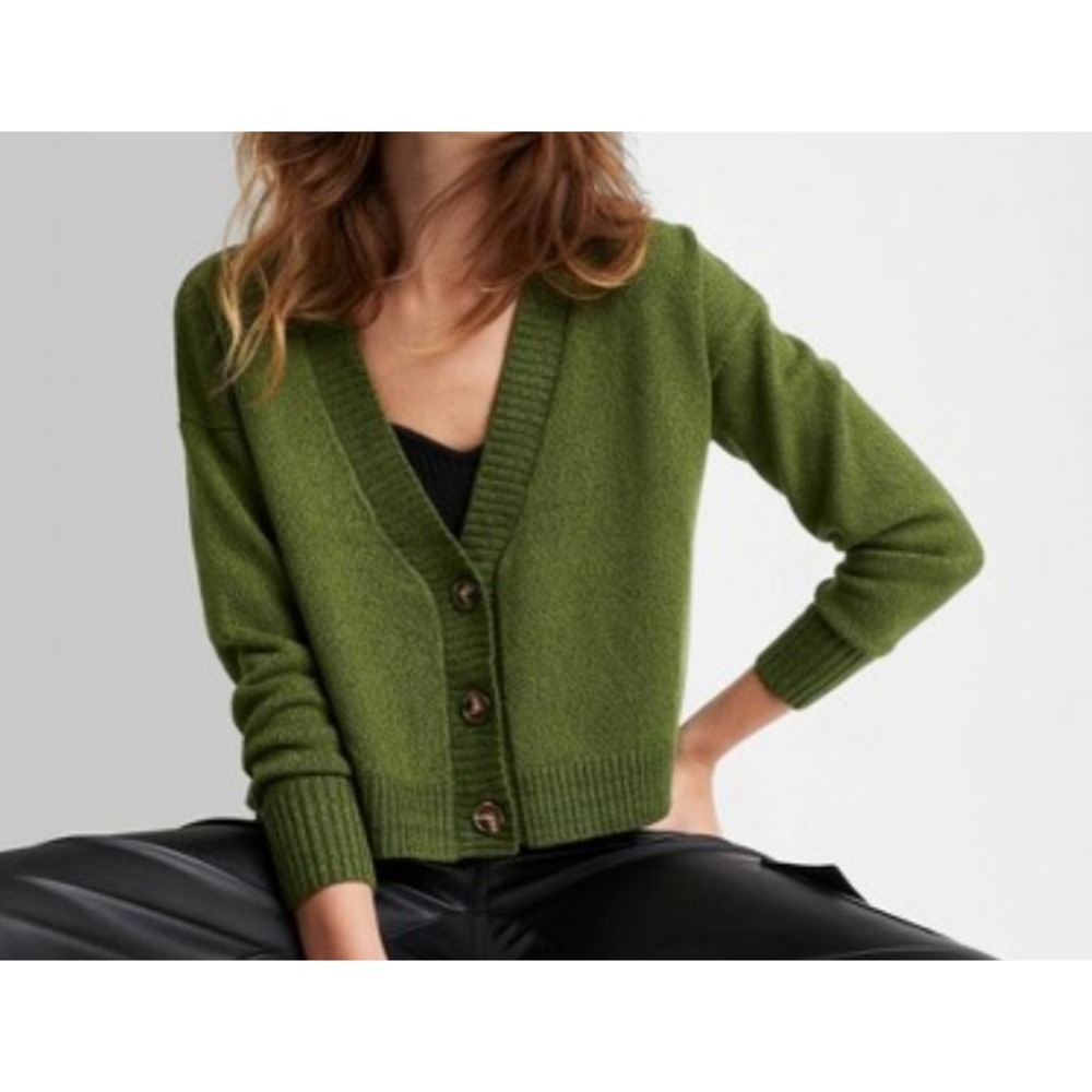 Women's Slouchy Button-Front Cardigan - Wild Fable Black size S